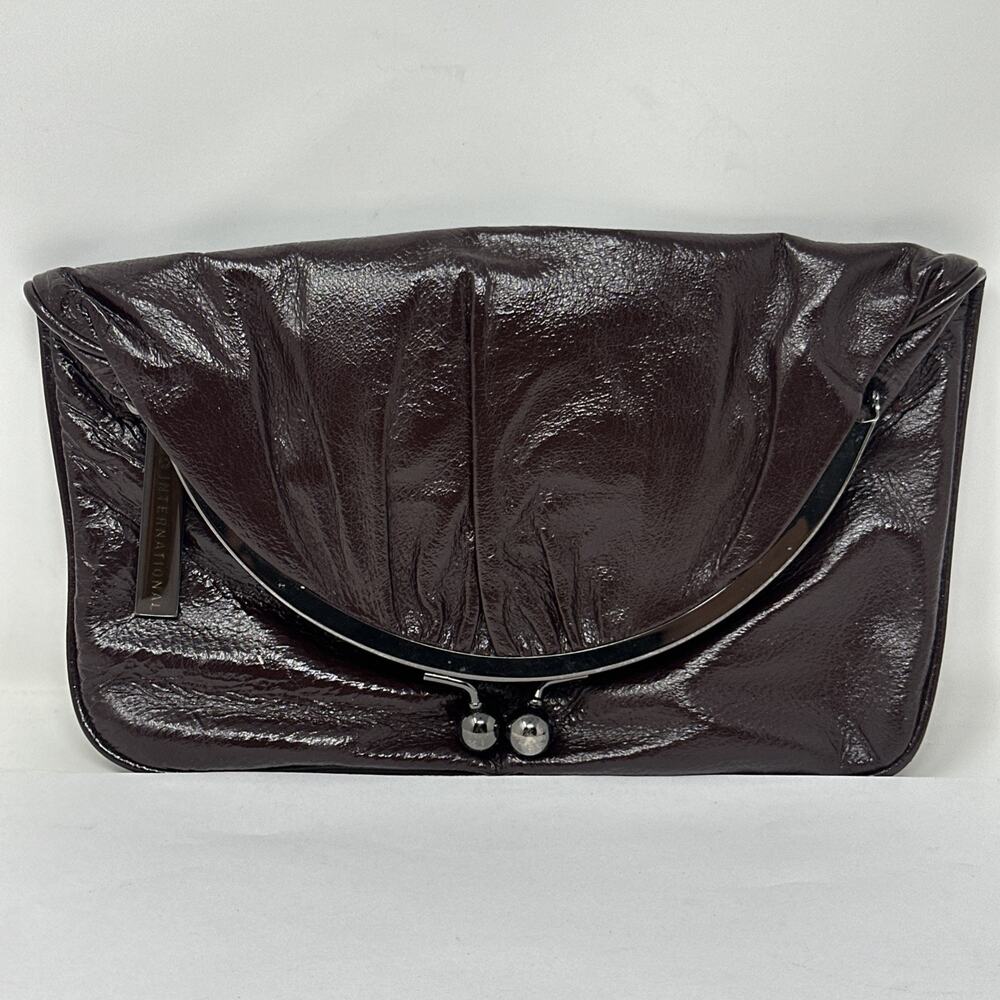 Hobo International Women’s Burgundy Kiss Lock Patent Leather Kisslock Handle